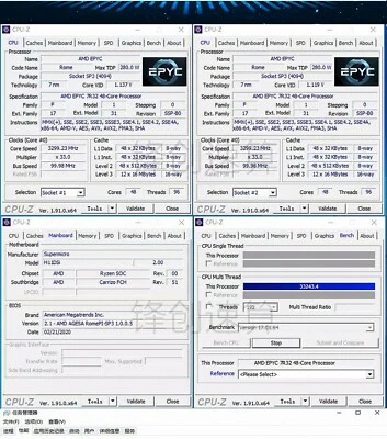 AMD EPYC 7R32 48C 2.8GHz 192MB Series 7002 Socket SP3 280W - Image 1 of 3