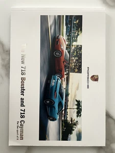 2016 Porsche The New 718  Boxster And 718 Cayman   Softbound Brochure - Picture 1 of 3