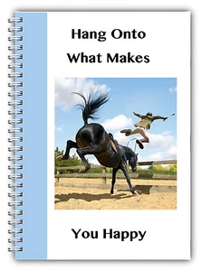 A5 Horse Pony Notebook Notes Pad Sketch 100 Lined Blank Pages Horse Riders Gift - Picture 1 of 7