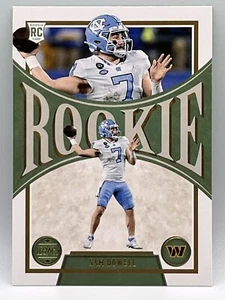 2022 Legacy Base Rookies #145 Sam Howell - Washington Commanders - Picture 1 of 2