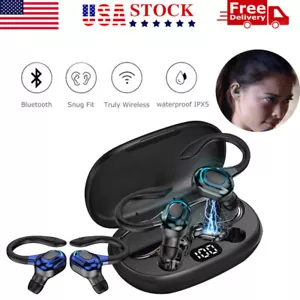 Auriculares Bluetooth 5.0 TWS inalámbricos auriculares estéreo gancho - Imagen 1 de 16