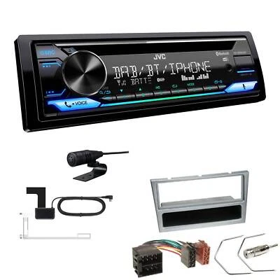 JVC KD-DB922BT Autoradio DAB+ Bluetooth für Opel Corsa C 2000-2004 matt chrom - Bild 1 von 4