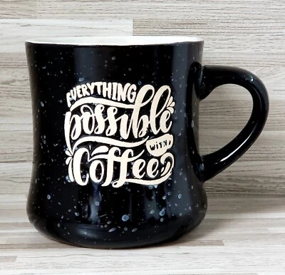 American Atelier "Tudo Possível com Café" 16 oz. Caneca de café de grés - Imagem 1 de 4