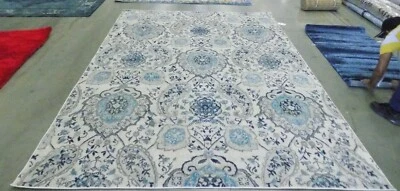 CREAM / LIGHT GREY 8' X 10' Stained Rug Reduced Price 1172586053 MAD600C-8 - Image 1 of 4