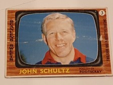1967 VFL Scanlens John Schultz Footscray #3 Free Postage