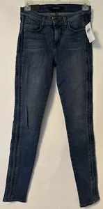 Foto ajustada para mujer marca J Vail Liberty tiro medio pliegue lateral leer elástica talla 27 - Imagen 1 de 4