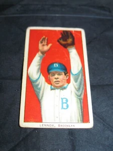 1909-1911 T206 Ed Lennox ~Poor ~Brooklyn Superbas - Picture 1 of 3