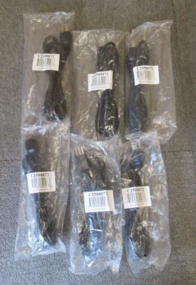 Job Lot 6 x New Cisco C2500072 5-15P to C13 Power Cable 18AWG 6ft Black - Image 1 of 3