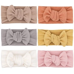 UeeSum Baby Girls Headbands with Bows Infant Toddler Headwrap Hair Accessories - Picture 1 of 7