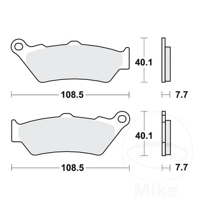 Juego de 1 pastillas de freno delanteras sinterizadas TRW SV MCB671SV para Zero FXS 0 ZF 2017 Foto 1 de 4