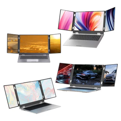 2025 16 inch 3 Scree Foldable i7 Laptop 32G RAM 2TB m.2 SSD Windows 11 Computer - Image 1 of 4