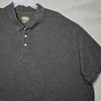 The Foundry Supply Co. Short Sleeve Polo Shirt Men's 5XL - Dark Gray 100% Cotton - Image 1 of 4