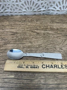 Spoon for Thermos, Stainless Steel Foldable Spoon - Picture 1 of 4