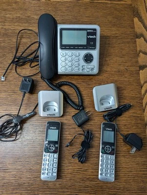 Teléfono inalámbrico/con cable expandible VTech CS6649-2 DECT 6.0 con sistema de respuesta + 2 Foto 1 de 4