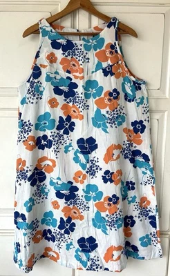Nuevo de Lote Antiguo Vestido Midi Estampado Floral Hawaiano SEARS Años 60 Talla 18 Foto 1 de 4