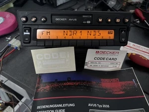 Becker AVUS BE2035 Car Stereo Cassette - Picture 1 of 13