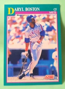1991 Score - Daryl Boston #618 - New York Mets - Picture 1 of 2