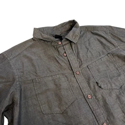 The North Face Men's Short Sleeve Button Up Shirt Charcoal Gray Size Large - Image 1 of 4