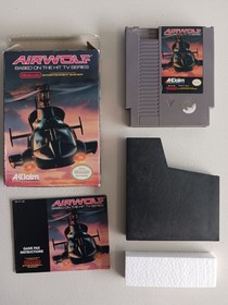 Airwolf Nintendo Nes 1989 CIB gioco autentico