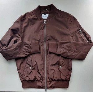 TOPMAN Bomberjacke Gr. XS braun Satin Cargo Herren Neu mit Etikett fällt groß aus, siehe Maße - Bild 1 von 9