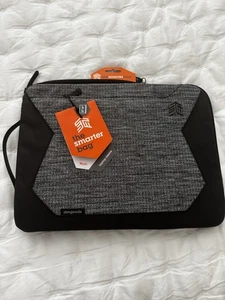 STM Myth Fleece-Lined Laptop Sleeve with Removable Strap 13" - Granite Black ... - Picture 1 of 5