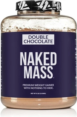 NAKED Double Chocolate Mass - 1,260 Calories, 50G 8 Pound (Pack of 1)  - Imagem 1 de 4