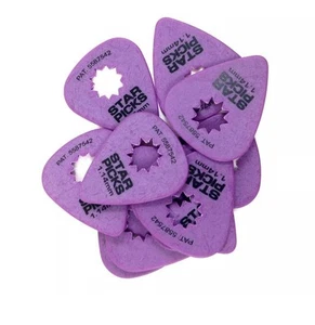 Everly Star Guitar Picks 12 Pack 1.14mm Purple - Picture 1 of 1