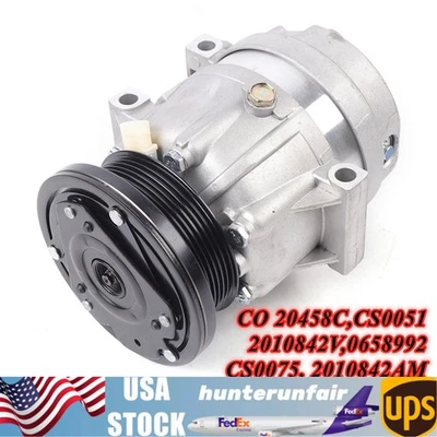 A/C Compressor with Clutch Fits For Buick Century 3.1L 1997-2004 2005 CO 20458C - Image 1 of 4