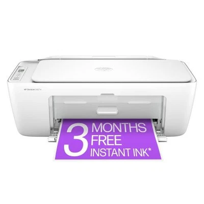 HP DeskJet 2827e All-in-One Printer with Bonus 3 Months of Instant Ink with HP+ - Image 1 of 4