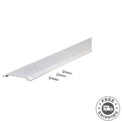 Elegant Silver Aluminum Flat Threshold 36'' Long - Perfect for Interior Doorways - Image 1 of 2