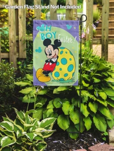 Oh Boy Easter Mickey Mouse House Flag, Garden Flag. - Picture 1 of 2