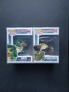 Películas Funko Pop Intermitentes Gremlin y Greta #609 #610 + Protector - Imagen 1 de 2