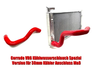 Corrado Golf  VR6 Kühlwasserschlauch 38mm Rot für Aluminiumkühler 535121051D - Bild 1 von 6