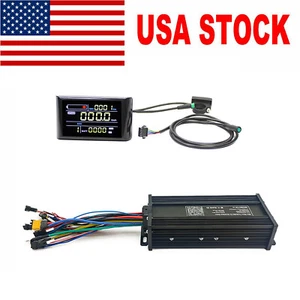 Ebike 35A Sine Wave Controller with 36V 52V 72V Colorful LCD Display Repairs SDE - Picture 1 of 13
