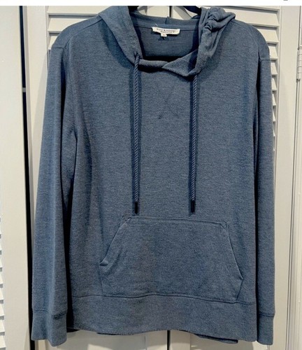 VETEMENTS Felpa con cappuccio pullover Workshop repubblica donna taglia large blu