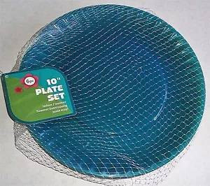 "JUEGO DE PLACAS DE 10" 6 piezas Interior/Exterior Verano Entretenimiento Hecho Fácil Surtido Colores - Imagen 1 de 2