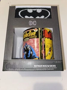 DC Comics Gift Set 1 Batman Mug & 1 Pair Socks Brand New in Box - Picture 1 of 6