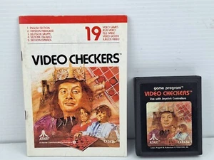 Video Checkers - ATARI 2600 PAL CART INCLUDES MANUAL - Picture 1 of 3