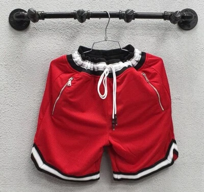 PANTALONES CORTOS DE BALONCESTO DE MALLA JORDAN CRAIG PARA HOMBRE ATLÉTICOS CHICAGO BULLS CRIADOS NEGRO ROJO Foto 1 de 4