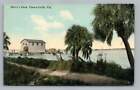 Merry's Dock PASS A GRILLE Florida~Antique St. Petersburg Beach PC Boats 1910s