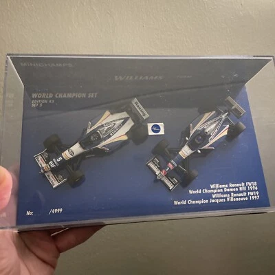 Hill, Villeneuve, World Champion Set 5, 1996/97, Williams, 1:43 Minichamps, F1 - Image 1 of 4