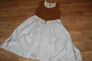 KL4043 @ Trachtenkleid @ Dirndl @ Trachtendirndl @ Landhausdirndl @ Leinen 40-42 - Bild 1 von 2