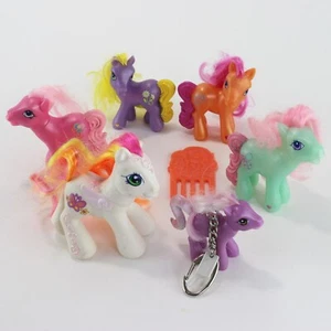 Menge 6 Mini My Little Pony G3 MLP Baby Honolu-Loo Glyzinie Schlüsselanhänger McDonalds - Bild 1 von 14
