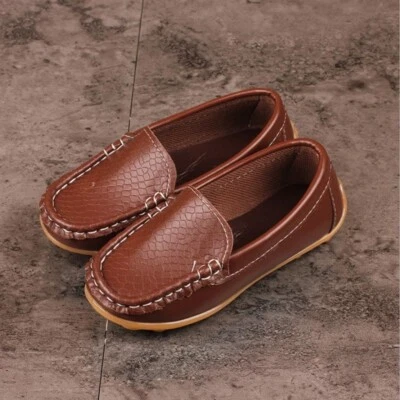Boys Kids Girls Loafers Toddlers Flat Moccasins Soft Boat Shoes Candy Colors US - Image 1 of 4
