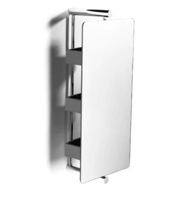 SAMUEL HEATH BIRMINGHAM ENGLAND Polish Chrome Revolving Storage Mirror L5148-CP - Image 1 of 4