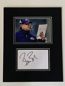BALTIMORE RAVENS BRIAN BILLICK Signed Autographed Matted Photo w/cut 11"x14" - Picture 1 of 2