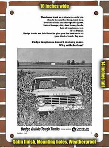 Letrero de metal - camioneta Dodge 1965 - 10x14 pulgadas - Imagen 1 de 1