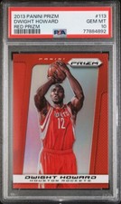 2013 Panini Prizm Dwight Howard #113 Red Houston Rockets PSA 10 Gem Mint