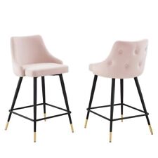 Modway Furniture Adorn Velvet Counter Stool Set of 2 Pink -EEI-4594-PNK