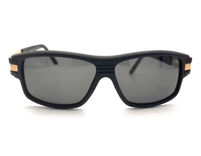 Cazal MOD.8027 Sunglasses 002 Mat Black-Gold/Grey Lens 61mm - Image 1 of 4